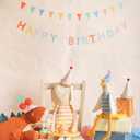 Meri Meri Birthday Party Hats, Pack of 8 Bright and Colorful Cone Birthday Hats for Kids & Adults, Cone Party Hats