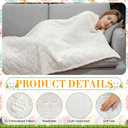 Tudomro Eggs Throw Blanket 50 x 60 Inch Egg Spring 3D Embroidered Egg Design Soft Fuzzy Throw for Couch Sofa Bed Farmhouse Spring Home Decor