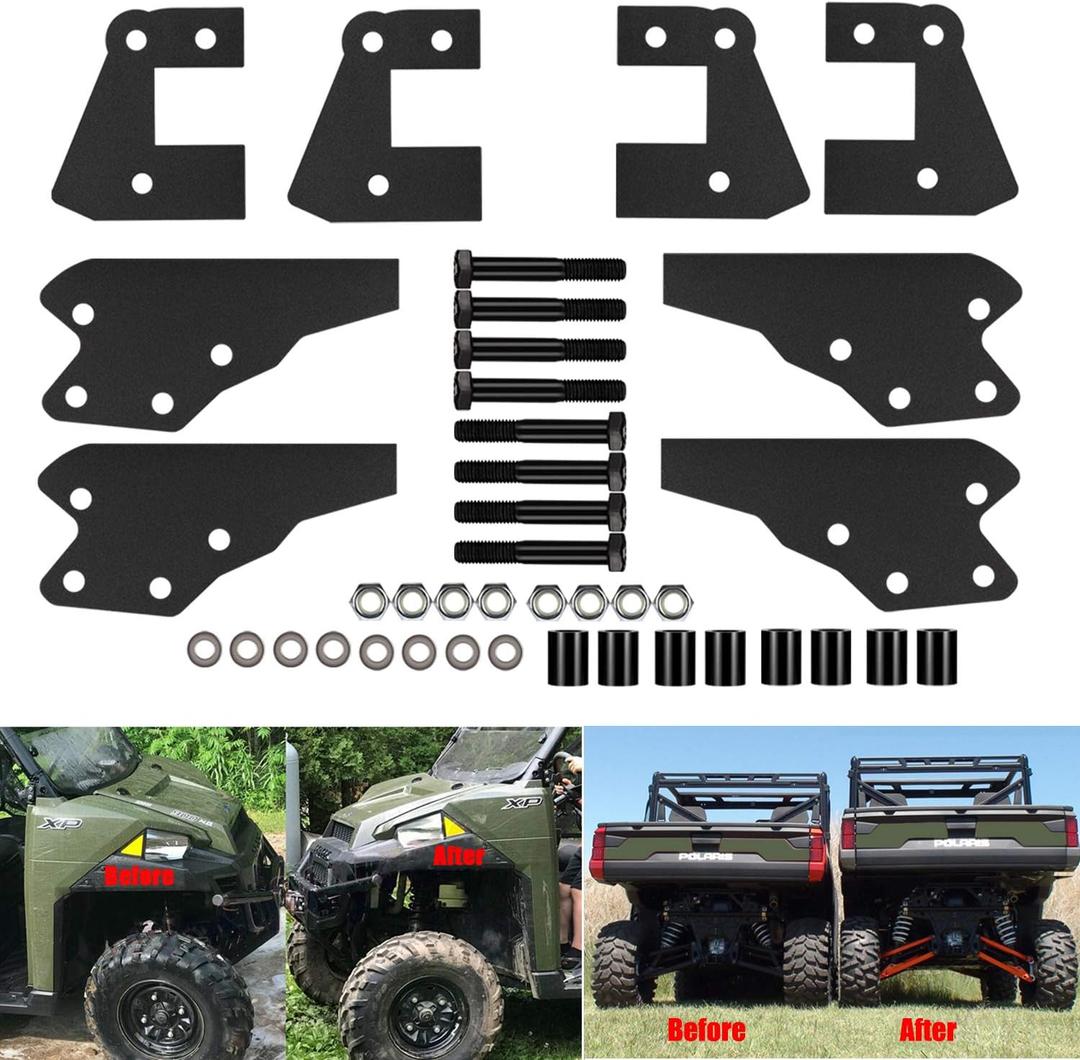 E-cowlboy 3" Front & Rear Lift Kit for Polaris Ranger Fullsize 570/Fullsize 570 XP/XP 900/XP 900 CREW/XP 1000/XP 1000 CREW/1000 Diesel/1000 Diesel CREW