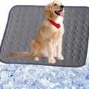 Summer Dog Cooling Mat,2025 Ice Silk Self Cooling Pad for Dogs Cats,Washable & Portable Cooling Dog Bed Indoor Outdoor(Grey,28''x22'')