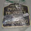 Large (2 Pack) No Trespassing Signs Private Property, Metal, Aluminum, Includes Metal Yard Stakes for Easy Installation, 12x12 Inches