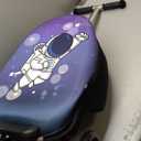 Baotree 2-in-1 Ride-On Scooter Suitcase, Scooter Luggage for Kids Ages 5-12, Foldable & Lightweight Carry with LED Light-Up Wheels