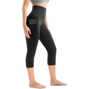 Walifrey Leggings with Pockets for Women, High Waisted Buttery Soft Womens Leggings for Gym Yoga Workout (Large-X-Large, Black)
