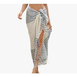 Women Swimwear Cover Ups Cotton Bathing Suit and Beach Cover Ups Cotton Shawls for Women&Girls Navy Blue
