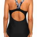 beautyin Womens One Piece Swimsuits Athletic Sports Training Bathing Suit Modest Swimwear, XL