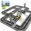 Magnetic Tiles Road Expansion Pack, STEM Magnet Building Blocks for Toddler Kids Toys, Montessori Educational Toys for 3+ Year Old Boys & Girls, Creative Toy Gifts for Kids