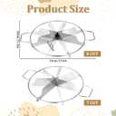 2 Pack Stainless Steel Pie Cutter Press 8 Slice & 7 Slice, Circle Pie Cutter with Side Handles, Non Stick Pie Cutting Divider, Creates Beautifully Uniform Slices for Pies, Pizzas, Desserts