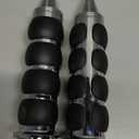 NTHREEAUTO 1" / 25mm Motorcycle Hand Grips Universal Handlebar Throttle Grip (Chrome)