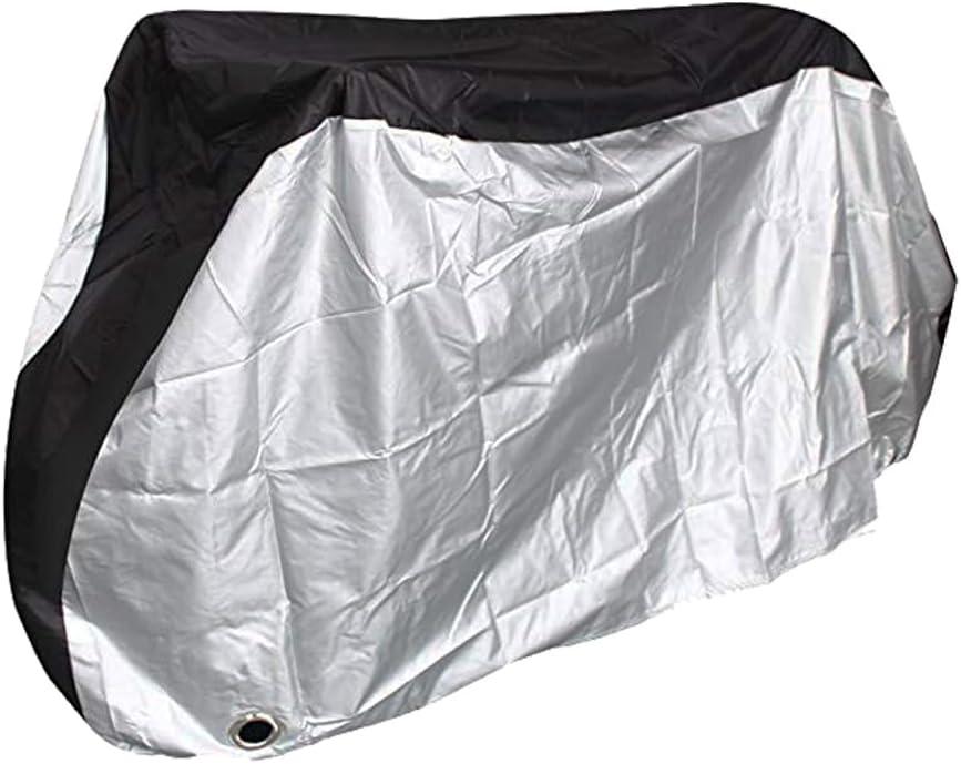 ALANES Outdoor Waterproof Sun Uv Dust Bicycle Cover, Silver, 0.7D x 2W x 1.1H metres
