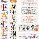 Fall Stencils for Painting on Wood Reusable Pumpkin Stencil Thanksgiving Drawing Templates Large Welcome/Happy Fall YAll Porch Sign
