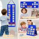 ALSLEA Visual Schedule for Kids with Autism Chore Chart for Toddler Planning Board Daily Routine Chart Autism Learning Materials Classroom, Home Use with 124 Cards (Blue)