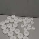 Homemory 24Pack 2 Flameless Led Floating Candles, 200 Hour Plastic Battery Operated Flickering Waterproof Tealights for Cylinder Vases, Centerpieces at Wedding, Party, Pool, Holiday (White Base)