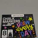 ARTISTRO 8 Liquid Chalk Window Markers for Car Glass Washable - Jumbo Tip 15 mm - Vibrant, Erasable, Non-Toxic Markers for Glass, Signs, Windows, Cars, Chalkboard for Kids & Adults