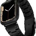 3 x wipalor Stainless Steel Mens Metal Watch Bands Fit Apple Watch Bands 49mm 45mm 44mm 42mm for Mens Women, Fit Business iPhone iWatch Bands for Men Ultra 2 1 Series 9 8 7 6 5 4 3 2 1 SE -Black