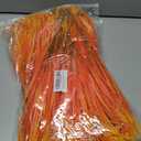 Artificial Fake Plants Flowers for Outdoors Fall Decor, 12 Bundles Fall Leaves Faux Lavender Flowers for Autumn Decoration, Fake Shrubs UV Resistant Planter No Fade for Garden Porch Balcony(Orange)