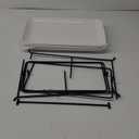 Delling Large 3 Tier Serving Tray Set, 16 Inch Porcelain Tiered Serving Trays Platters with Collapsible Serving Stand, Suitable for Dessert Table Display Set, Serving Dishes for Entertaining