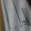 Adjustable Overbed Bedside Table with Wheels Pneumatic Mobile Standing Laptop Desk Rolling Computer Cart Movable Couch Desk Hospital Bed Table, Natural Wood