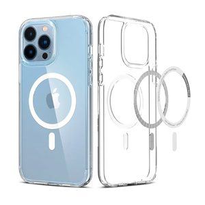 Spigen for iPhone 13 Pro Max Case, Ultra Hybrid MagFit [Anti-Yellowing] [Compatible with Magsafe] - Clear 6x3 Inch