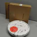 Marble Printed Sofa Arm Clip Table, Armrest Tray Table, Drinks/Remote Control/Snacks Holder (Round)