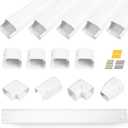 LyPrem 10Ft Mini Split Line Set Cover 3" PVC Line Cover Kit for Mini Split and Central Air Conditioner & Heat Pump(White)