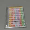2400 Pieces Small Colorful Vinyl Letter Stickers, 24 Sheets Self-Adhesive Mini Alphabet Stickers, 0.5 inch Numbers Letters Labels DIY Crafts Art Making, Used for Cards, Notebook Decor