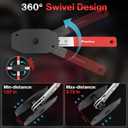 Preciva Brake Caliper Compression Tool, Caliper Piston Compressor Tool with 360 Rotating Ratchet