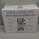 CASABREWS 3700 Essential Espresso Machine 20 Bar, Stainless Steel Cappuccino & Latte Machine with Steam Frother for Home, 43.9oz Water Tank, Coffee Gift for Women & Men, Silver