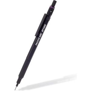 Pacific Arc Chromagraph Metal Mechanical Pencil .9 mm Black Barrel Mechanical Pencil with Built In Lead Pencil Grade Indicator, Lead Pencil Holder for Drafting, Sketching, and Drawing