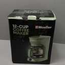 MELLERHOME 12-Cup Drip Green Coffee Maker, Borosilicate Carafe, Auto-Off, Reusable Filter, Anti-Drip, Keep-Warm Function, Clear Water Level Window, Green Kitchen Accessories & Dcor (Green)