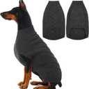 IECOii Dog Sweaters for Large Dogs, XXL Dog Sweater Warm Pullover Vest for Winter, Knitted Sweatshirt for Extra Large Dogs Boy Girl, Labradors, Pitbull Sweaters, Darkgrey - 2XL (Chest:28 in)