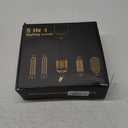 5 in 1 Blow Dryer Brush, Upgrade Hair Dryer Brush Air Curler Air Curling Wrap Styler, Detachable Hot Air Brush Negative Ion Curling Brush Iron, Hair Styling Tools for Drying Curling Straightening (Black Gold)