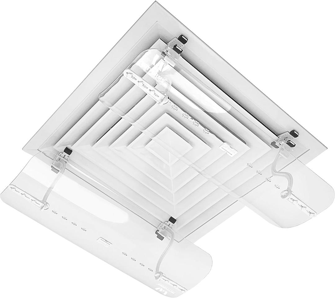 WITFORMS/SQUARE – Adjustable AC Air Deflector Suitable for Central Air Conditioner’s Square Outlets. Enhances Cooling and Heating Circulation