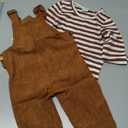 FoWear Newborn Boy Outfits 2Pcs costume Suspender Outfit Baby Boy Fall Winter Clothes 6-12 M