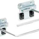 Triton Products 56289 3-1/2 In. D Paper Towel Holder 1/2 In. Dia. Zinc Plated Steel Pegboard Hook For Locboard, 1 Pack