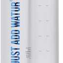Motivational Water Bottle with Time Marker Reminder, BPA Free Frosted Tritan Plastic, Leakproof and Drop Resistant, 1 Liter 32 Oz