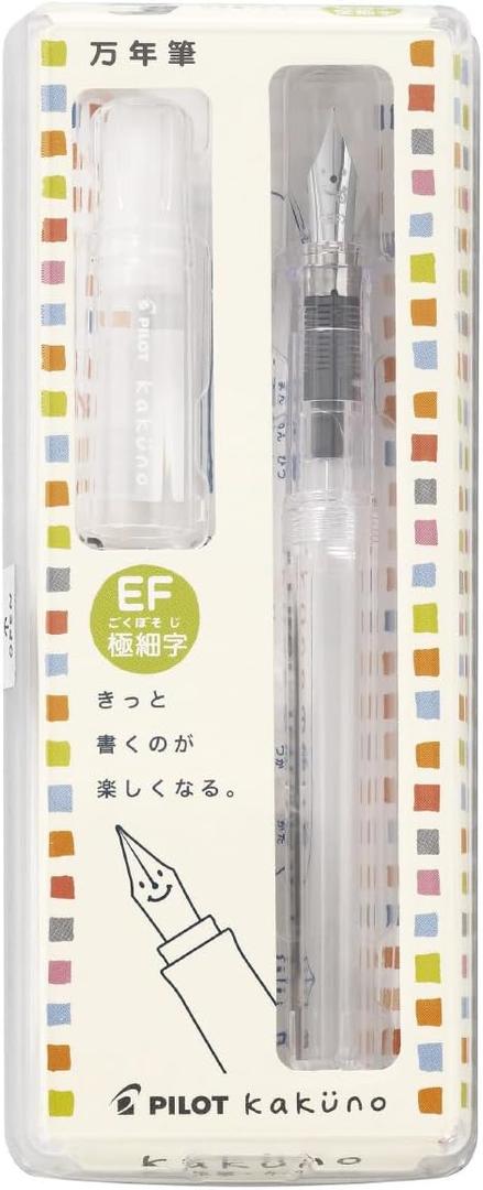 Pilot Kakuno Fountain Pen Clear Demonstrator (Transparent)