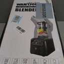 WantJoin Professional Commercial Blender With Shield Quiet Sound Enclosure 2200W Industries Strong and Quiet Professional-Grade Power, Self-Cleaning, Black