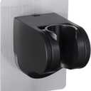 Shower Head Holder Strong Adhesive No Drilling Wall Mount Adjustable Handheld Showerhead Bracket for RV Kids Bathroom Shower,Fix Firmly and Use Conveniently (Black, 2)