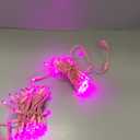 YULETIME Pink LED Christmas Lights with Pink Wire, 33 ft 100 Count UL Certified Commercial Grade Holiday String Light Set