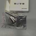 PATIKIL Door Hole Cover Plate 3-1/8x2 Inch Stainless Steel Rectangle Deadbolt Knob Hole Repair Fits Doors 1-3/16" to 4-3/4" Thick for Hole Filling Decoration, Black