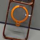 CASEKOO Cosmic Orange Glossy for iPhone 17 Pro Max Case [360 Spin Magnetic Stand][Fit for MagSafe][17FT Military Protection] Slim Polished for iPhone 17 Pro Max Case with Stand 6.9", Cosmic Orange