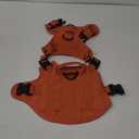 rabbitgoo Tactical Dog Harness Medium Sized, Heavy Duty Pet Harness with Handle, No-Pull Service Vest Medium Breed, Adjustable Military Dog Vest for Training Hunting Walking, Orange, M