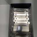 Ravinte 30 Pack Cabinet Handles Finger Edge Pulls 102mm/4 inch Silver Drawer Edge Pulls Brushed Nickel Finger Pulls for Cabinets Concealed Handles (3" Hole Center,4" Overall Length)