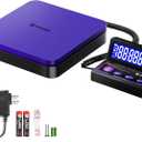 UNIWEIGH Digital Shipping Scale 110lbs/ 0.1oz Accurate, Postal Scale with 5 Units/ LCD/ Tare/ Hold Function, Auto-Off, Postage Scale for Packages Small Business/ Mail Scale, Includes Battery & AC Adapter