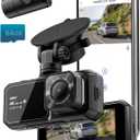 IIWEY 4K Dash Cam Front and Rear for Cars, Dual UHD Camera with WiFi, Free 64GB Card, 3.16" IPS, G-Sensor, Parking Mode, Loop Recording, WDR