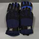 Bencailor 3 Pairs Kids Winter Gloves Waterproof Snow Ski Gloves Warm Windproof Adjustable Mittens for Boy Girl Outdoor (8-12 Years, Black, Gray, Dark Blue)