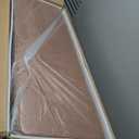 VASAGLE EKHO Collection - Storage Ottoman Bench, Entryway Bedroom Bench, 15 Gallons, Synthetic Leather with Stitching, Mid-Century Modern, Safety Hinges, Loads 660 lb, Caramel Brown ULOM074K01