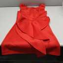 SOLY HUX Women's Mini Dress Bow Backless Sleeveless Round Neck Party Dresses (Medium)