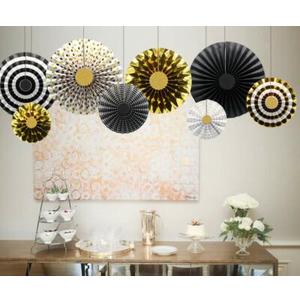 3 x Paper fans