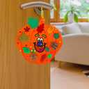 Winlyn 30 Sets Fall Halloween Pumpkin Decorations DIY Pumpkin Craft Kits Foam Pumpkin Shapes 8" W and Smile Fall Leaves Glitter Leaves Pumpkin Decorating Stickers for Kids Classroom Party Activities